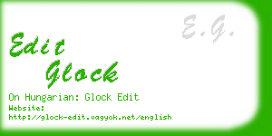 edit glock business card